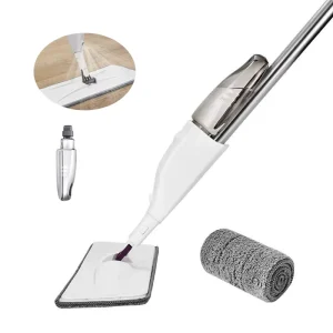 Microfiber Spray Mop with Washable Pads for Floor Cleaning