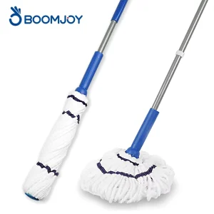 Microfiber Twist Cleaning Mop Self-Wringing Mop With Ergonomic Handle For Home and Commercial Cleaning