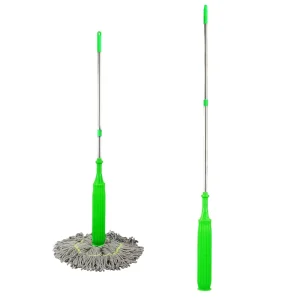 Microfiber Twist Mop with Stainless Steel Pole for Household and Commercial Cleaning