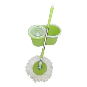 Microfiber Twist Spin Mop with 360-Degree Rotation and Bucket