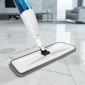 Microfiber Water Spray Mop with 360-Degree Rotating Stainless Steel Handle