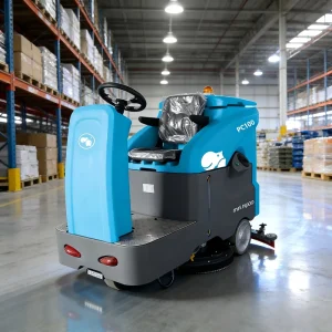 Mini Commercial Vacuum Cleaner Floor Cleaning Equipment PC100 Double Brush Electric Ride-On Floor Scrubber