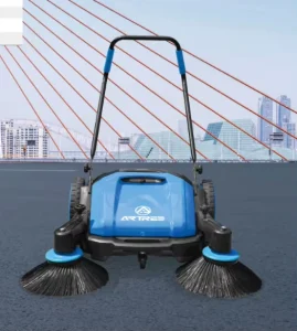 Mini Electric Plastic Hand Push Floor Sweeper Cleaner Machine