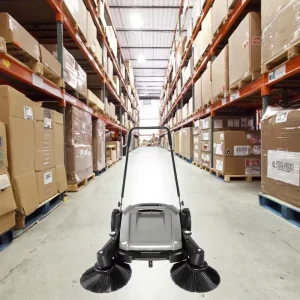 Mini Electric Walk-Behind Floor Sweeper Robot Hand-Push Road Cleaner