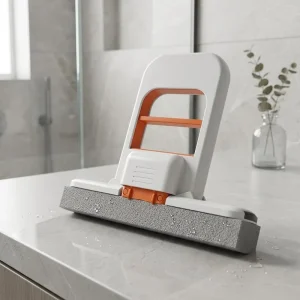 Mini Folding Sponge Mop with Wringing Function for Desktop, Window, Glass, Sink, and Table Cleaning