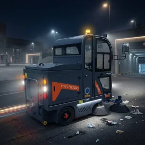 Mini Hippo Commercial Ride on Floor Sweeper OEM Factory Supplier for Property Facility and Warehouse Cleaning
