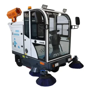 Mini Hippo Electric Ride On Cold Water Industrial Cleaning Machine M190B New Outdoor Road Floor Vacuum Cleaner Street Sweeper