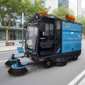 Mini Hippo High Power Ride on Electric Street Sweeper 800L Water Tank Commercial Cleaning Machine Vacuum Cleaner Floor Sweeper