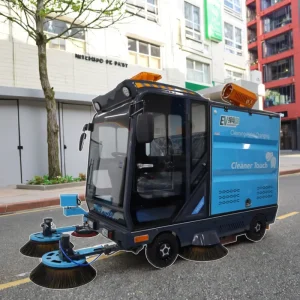 Mini Hippo MH250 1 Electric Street Sweeper Ride On Outdoor Truck Driving New Floor Cleaning Machine Vacuum Road Sweeper