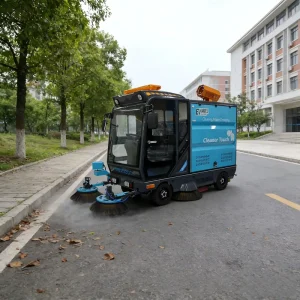 Mini Hippo MH250 Electric Street Sweeper Ride on Outdoor Truck Driving New Energy Floor Cleaning Machine Vacuum Road Sweeper