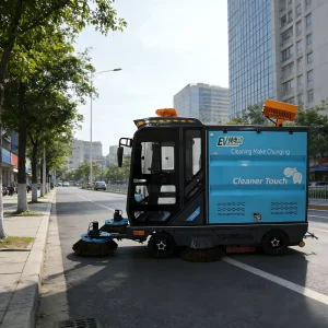 Mini Hippo MH250 New Ride On Electric Street Sweeper 2200W 48V High Power Commercial Cleaning Machine Vacuum Floor Sweeper