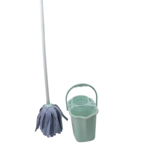 Mini Telescopic Mop with Plastic Basket, Microfiber Fabric, 90%-100% Dehydration Rate, 501-700 mL Capacity