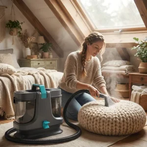 Mobile Service Carpet Cleaner Machine IPX4 1600ml Fresh 1000ml Dirty Tank Sofa Car Seat Yacht Interior Spray Extraction