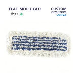 Modern 65% Cotton 35% Polyester Flat Mop Head Aluminum Pole Rectangle for Household Cleaning