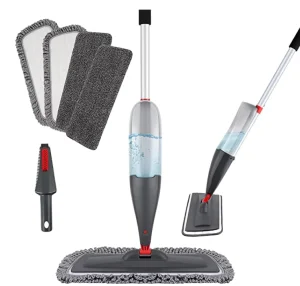 Modern Design Flat Mop with High Spray Easy Mop for Wet or Dry Cleaning Aluminum Pole Eva Protection