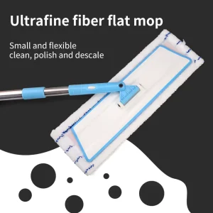 Modern Design Labor Saving Flexible Flat Floor Mop with Stainless Steel Lengthen Handle