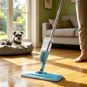 Modern Microfiber Spray Flat Mop 360 Rotation Water Spray Mop with Ergonomic Handle for Household Floor Cleaning Tool