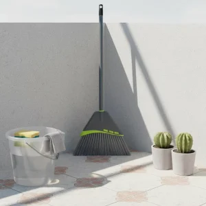 Modern Portable Floor Plastic Cleaning Broom Head with Soft Bristles Eco Friendly Durable Sweeping Broom Brush for Home Use