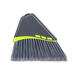 Modern Style Long Plastic Broom and Dustpan Set with Bristle Head for Household Indoor Outdoor Cleaning