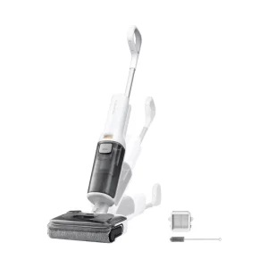 Mop All in One Wet Dry Vacuum Cleaner Cordless Edge to Edge Self Cleaning Electric Mop 180° Lie Flat