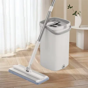 Mop Bucket Set New Creative Household Home Wet and Dry Floor Hands Free Washing Mop With Bucket Set Wringer