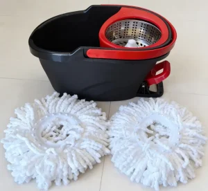 Mop Bucket Set Ship Within 48 Hours Includes 2 Mop Pads Spin Microfiber Mop with Pedal Bucket for Household Cleaning