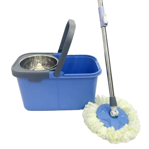 Mop Bucket with Wheels, 22L/24L Rolling Pail for Flat and Spin Mops