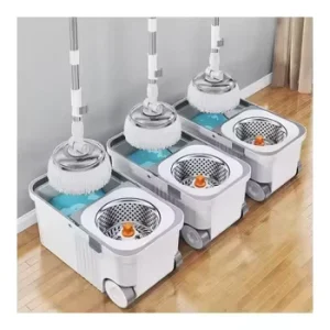 Mop Bucket with Wheels and Rotating Mop Kit