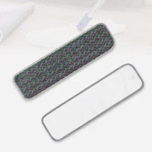 Mop Supplier Reusable Washable Antibacterial Microfiber Zigzag Flat Mop Head Refills