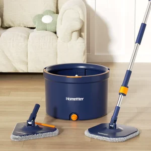 Mop and Bucket Set Spin Mop 360 Rotating Household Floor Cleaning System