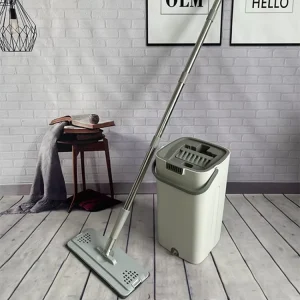Mop and Bucket Set for Wet and Dry Use with 360 Degree Rotation