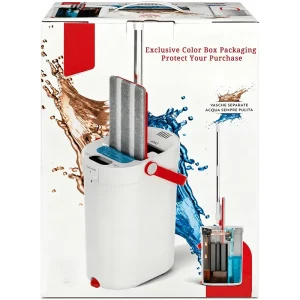 Mop with Handle Reusable Mop Pads for Dry and Wet Cleaning