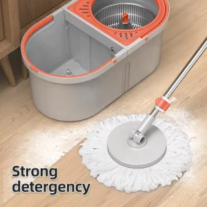 Mop with a Bucket Spin Flat Scrutch Set Microfiber System Spinning Mops Head Mob 360 Cleaning Floor