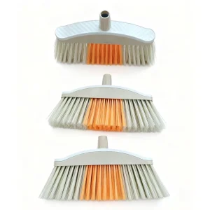 Multi-Color PP PET Portable Broom Head for Garage Workshop Home Floor Sweeping