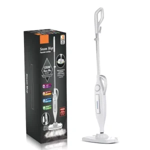 Multi-Function Detachable Steam Mop 1250W for Hardwood Tile and Carpet
