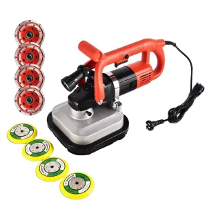 Multi-Function Dust-Free Concrete Surface Edger, 220V 3600W, Wet/Dry Semi-Automatic Floor Grinder