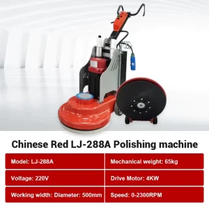 Multi Functional Integrated Floor Grinder LJ 288 Beginner Operable Motor Stable for High end Residential and Villa Communities