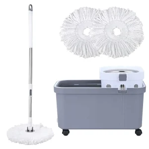 Multi-Functional Spin Self-Wringing Mop with Ergonomic Design for Elderly and Disabled Users