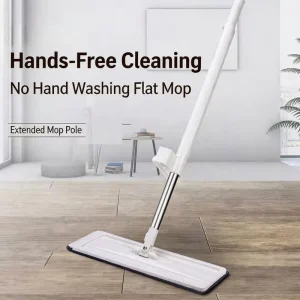 Multi Purpose Microfiber Flat Mop Wear Resistant Fabric Quick Clean Mop For Kitchen Bathroom Balcony Floor Mopping