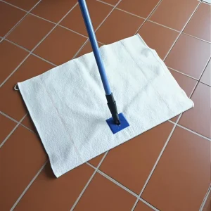 Multi Purpose Square Floor Cleaning Cloth Cotton Polyester Blend Eco Friendly Washable Reusable Dust Mop for Kitchen Floors