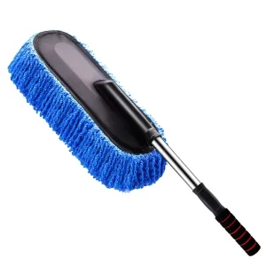 Multi scene Telescopic Car Cleaning Mop Anti scratch Chenille Duster for Car Exterior Household Furniture Dust Sweeping