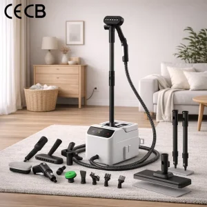 Multifunction Rapid Heat High Pressure Detachable Tank Wheels Display Screen Kitchen Floor Upholstery Steam Cleaning Machine
