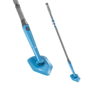 Multifunctional Microfiber Floor and Bathroom Cleaning Mop with Telescopic Steel Handle