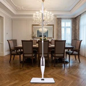 Multifunctional Microfiber Refillable Water Tank 360 Swivel Stainless Steel Wet Dry Multipurpose Home Floor Cleaning Mop