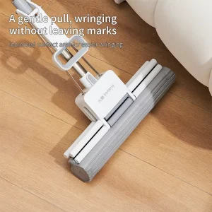 Multifunctional Roller Sponge Mop with Hand-Wash Design for Home or Office Floor Cleaning