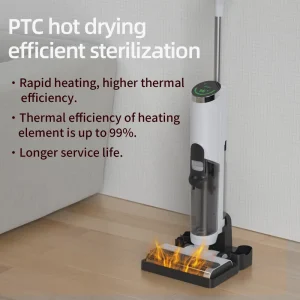 Multifunctional Wet Dry Electric Floor Scrubber with Water Disinfection, Hot Air Drying, and Self-Cleaning