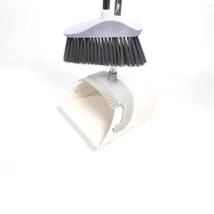 Multipurpose Broom and Dustpan Set with Upright Design