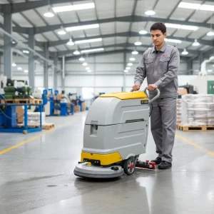 Multipurpose ST X500 Intelligent Walk behind Floor Scrubber 4 6 Hours Battery Life for Commercial Floor Scrubber