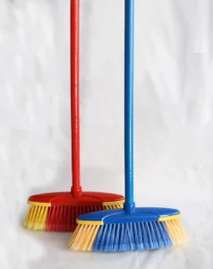 Natural Wood Handle with Firm Bristle for Home Floor Dust Cleaning Broom Sweeper Escoba