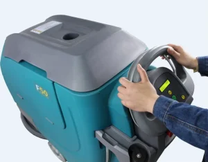 New 24V Battery Powered Walk Behind Floor Scrubber & Sweeper Brush Motor 100Ah Battery 500mm Cleaning Path For Restaurant Use